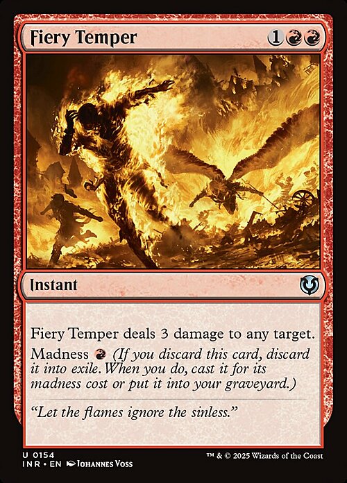 Fiery Temper Card Front