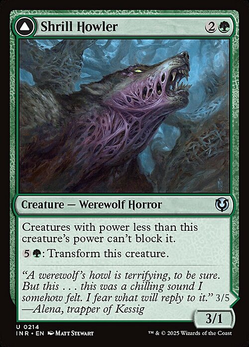 Shrill Howler // Howling Chorus Card Front