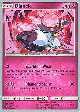 Diancie Card Front