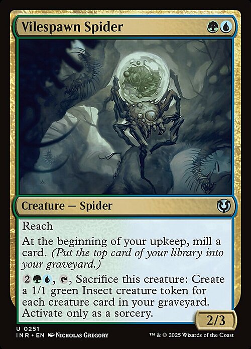 Vilespawn Spider Card Front