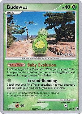 Budew LV.6 Card Front