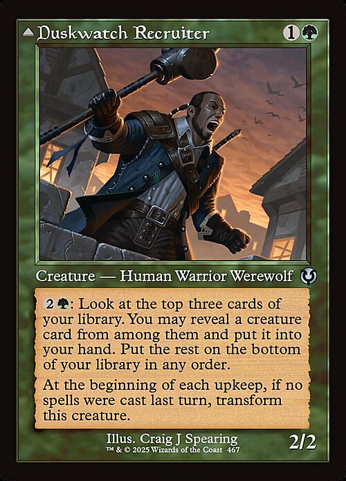 Duskwatch Recruiter // Krallenhorde Howler Card Front