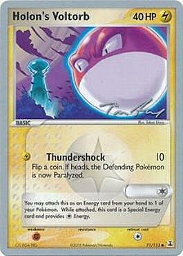 Holon's Voltorb Card Front