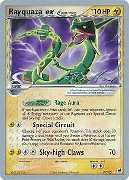 Rayquaza ex Card Front