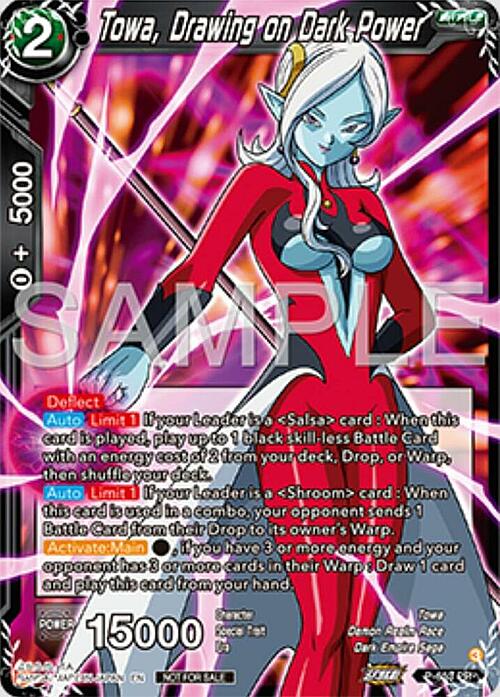 Towa, Drawing on Dark Power Card Front