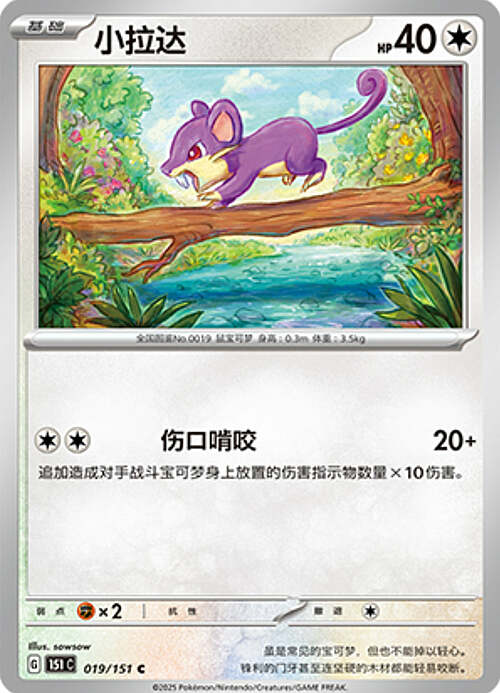 Rattata Card Front