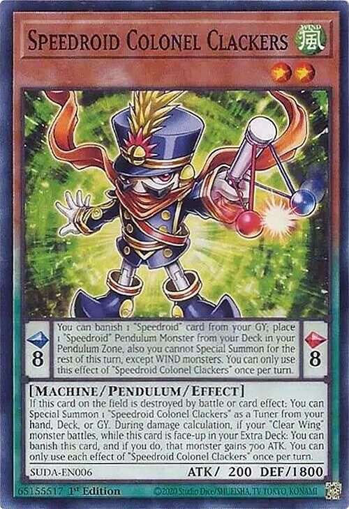 Speedroid Colonel Clackers Card Front