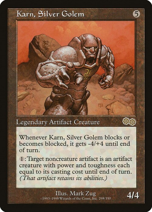 Karn, Silver Golem Card Front