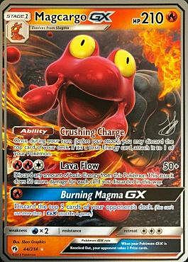 Magcargo GX Card Front