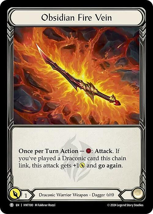 Obsidian Fire Vein // Kunai of Retribution Card Front