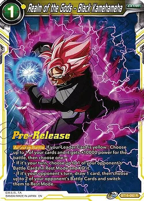 Realm of the Gods - Black Kamehameha Card Front