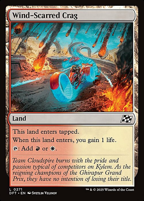 Wind-Scarred Crag Card Front