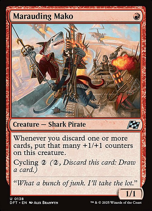 Marauding Mako Card Front