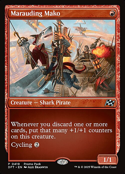 Marauding Mako Card Front