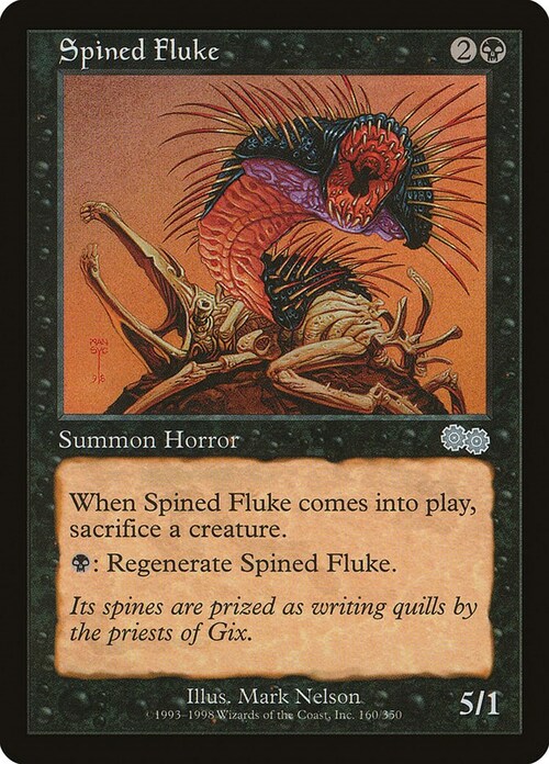 Spined Fluke Card Front