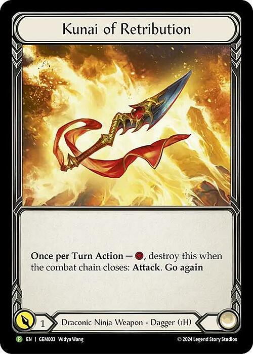 Kunai of Retribution Card Front