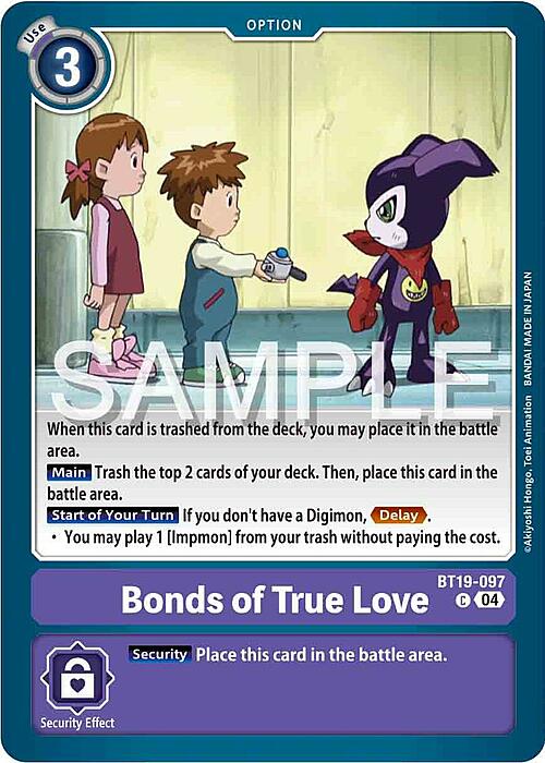 Bonds of True Love Card Front