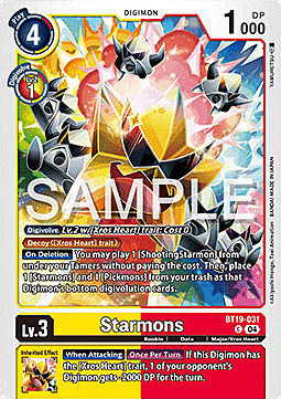 Starmons Card Front