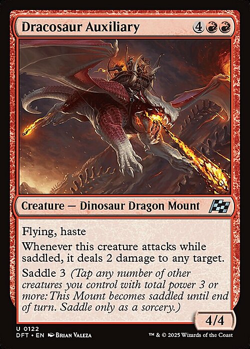 Dracosaur Auxiliary Card Front