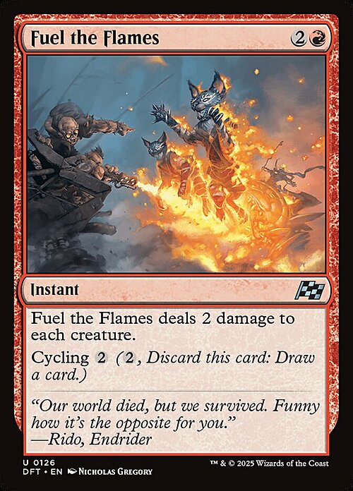 Fuel the Flames Card Front