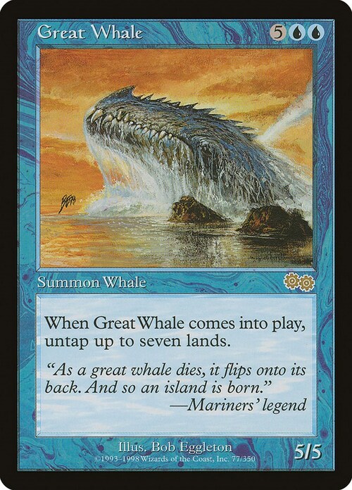 Great Whale Card Front