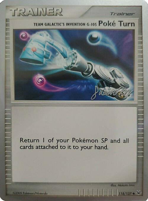 Team Galactic's Invention G-105 Poke Turn Card Front