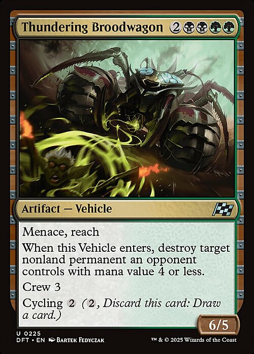 Thundering Broodwagon Card Front