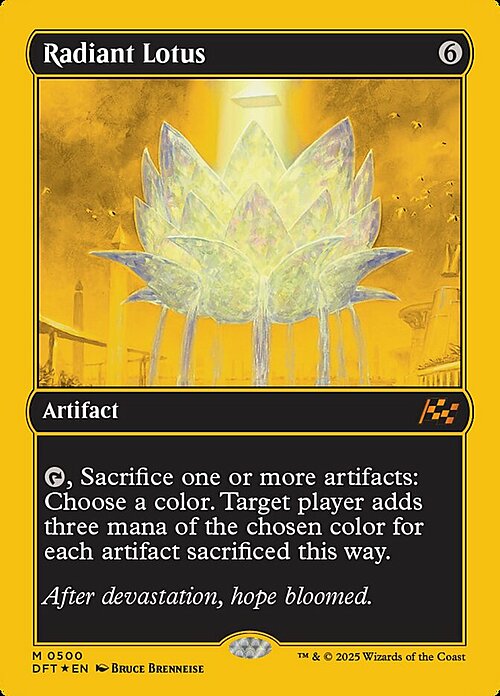 Radiant Lotus Card Front