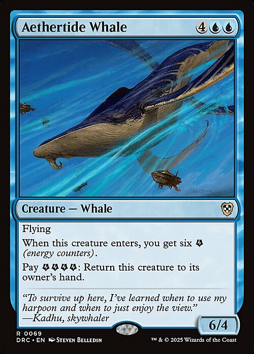 Aethertide Whale Card Front