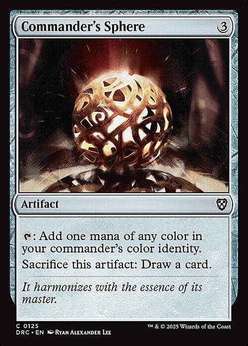 Commander's Sphere Card Front