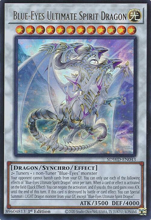 Blue-Eyes Ultimate Spirit Dragon Card Front