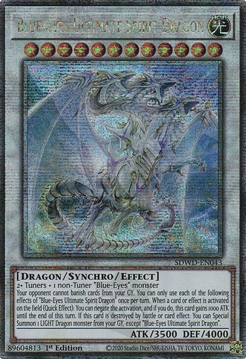 Blue-Eyes Ultimate Spirit Dragon Card Front