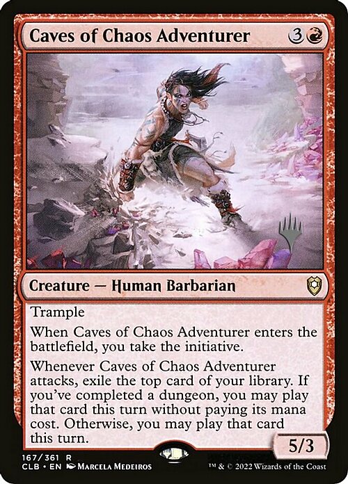 Caves of Chaos Adventurer Card Front