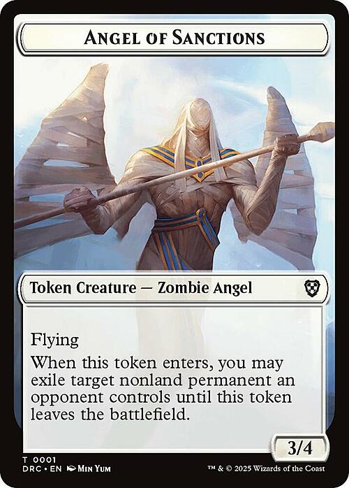 Angel of Sanctions // Vizier of Many Faces Card Front