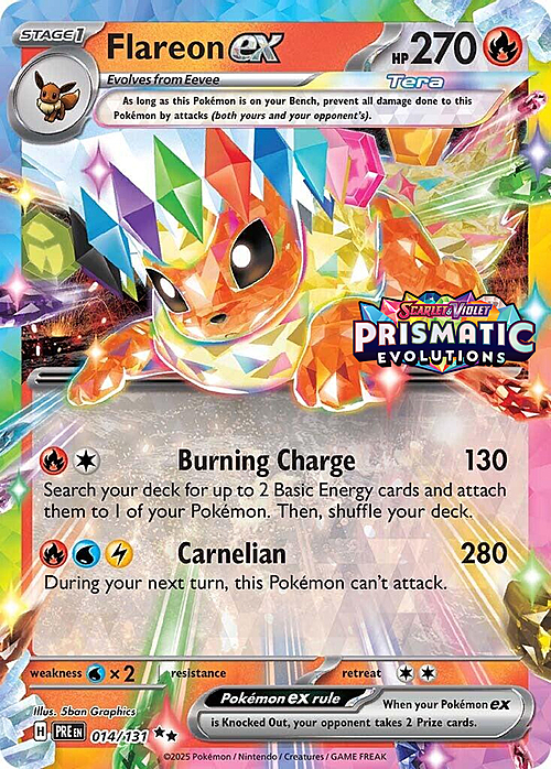 Flareon ex Card Front