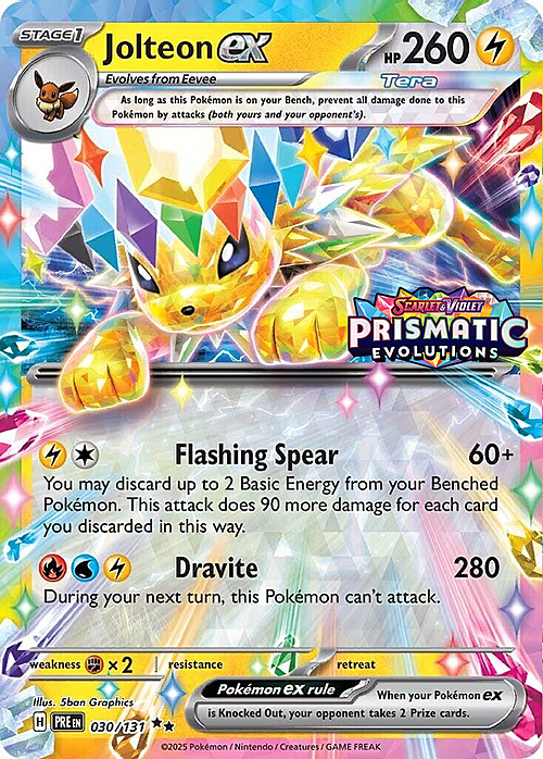 Jolteon ex Card Front