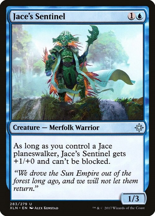 Jace's Sentinel Card Front