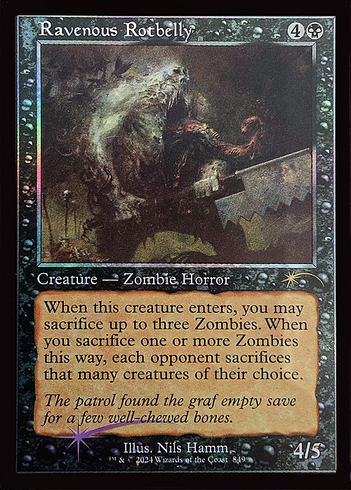 Ravenous Rotbelly Card Front