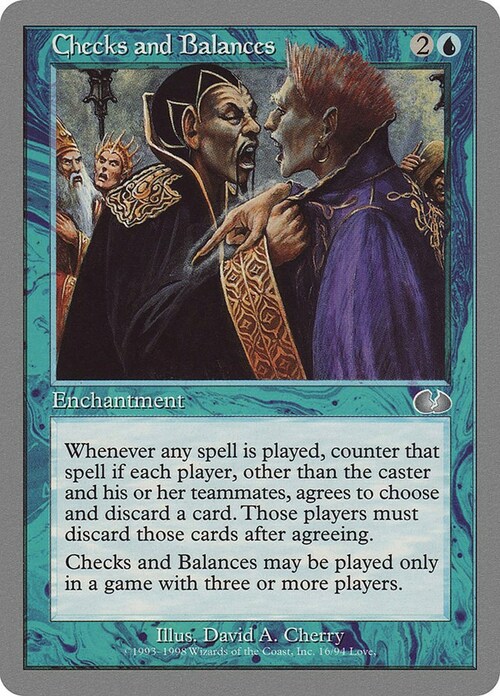 Checks and Balances Card Front