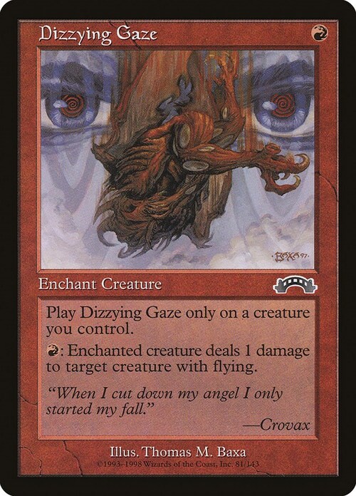 Dizzying Gaze Card Front