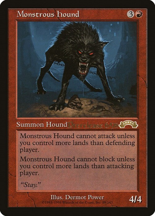 Monstrous Hound Card Front