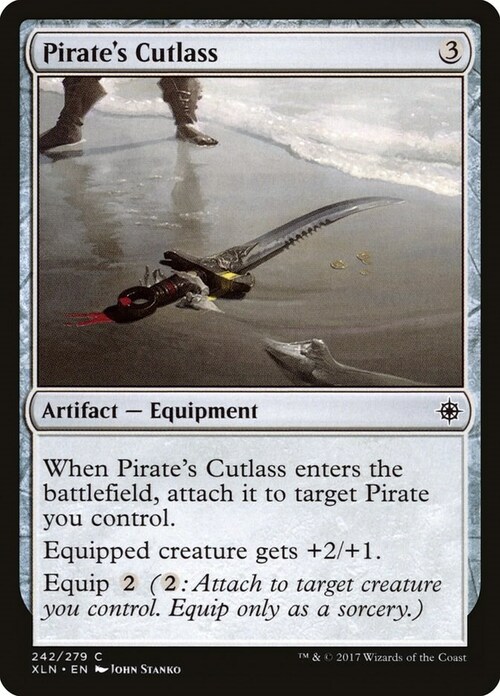 Pirate's Cutlass Card Front