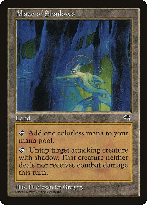 Maze of Shadows Card Front