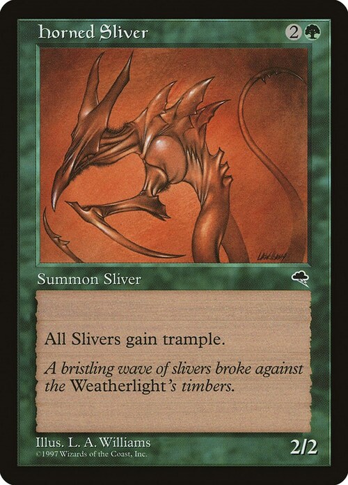 Horned Sliver Card Front