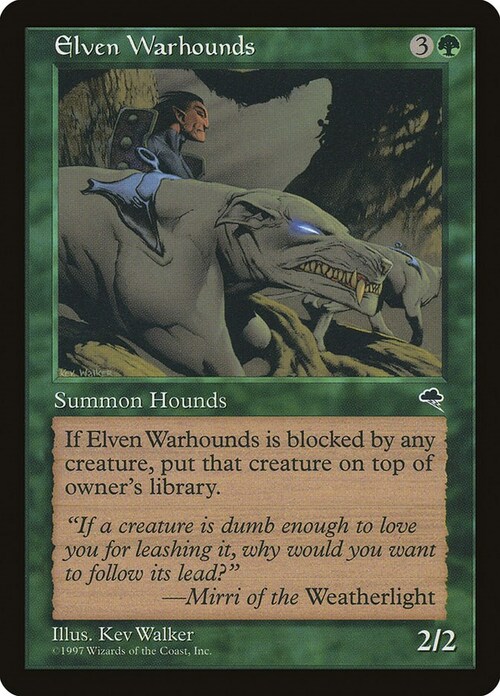 Elven Warhounds Card Front