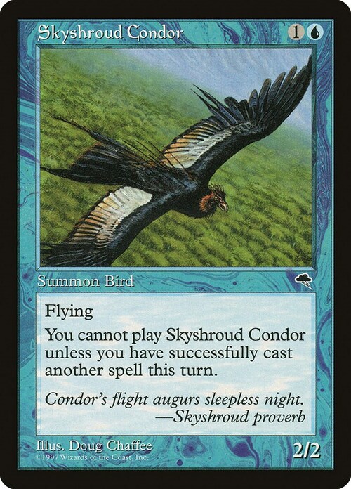 Skyshroud Condor Card Front