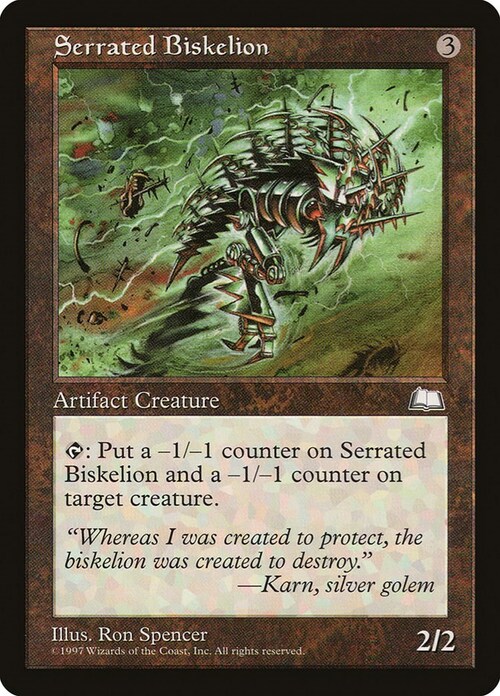 Serrated Biskelion Card Front