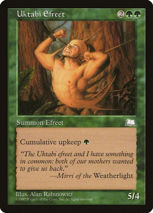 Uktabi Efreet Card Front