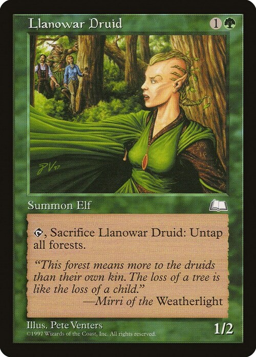 Llanowar Druid Card Front