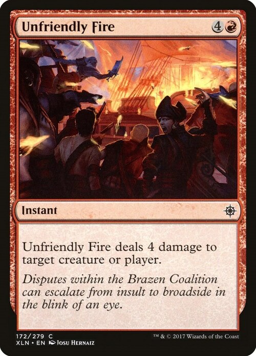 Unfriendly Fire Card Front